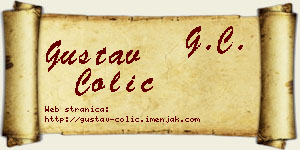 Gustav Čolić vizit kartica